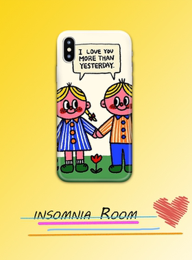 手机壳ins简约人物适用于iphone12全包软壳P50P硬壳全包S21玻璃壳