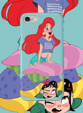 手机壳动漫卡通ins风适用于苹果12软壳硅胶p50p硬壳全包s21玻璃壳