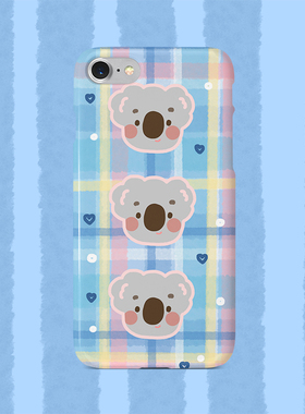 手机壳插画可爱考拉适用于iphone13promax硅胶软壳苹果14菲林硬壳荣耀60亮面全包