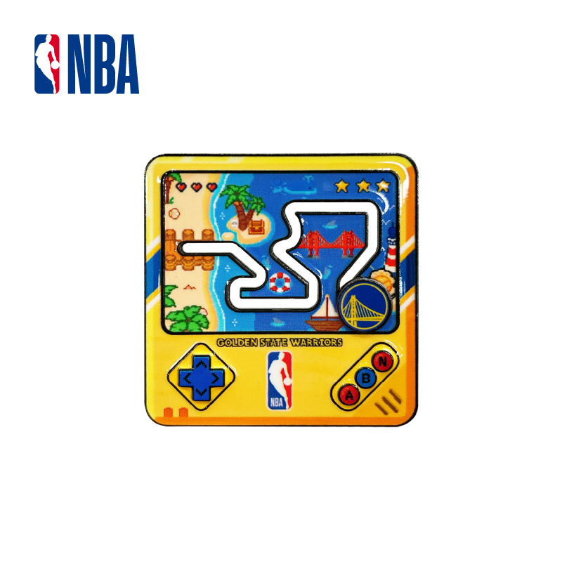 NBA球队logo滑动徽章勇士湖人独行侠火箭篮球收藏纪念品礼物周边