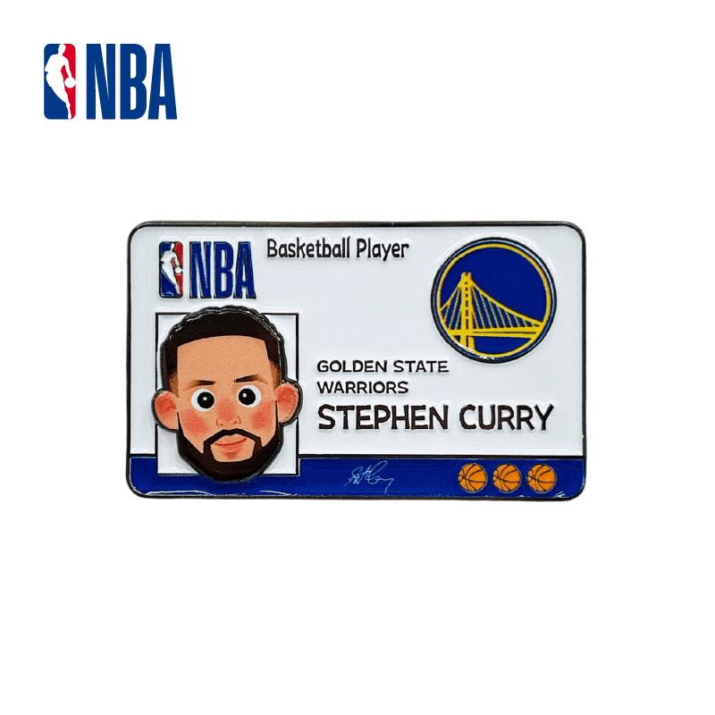 NBA球员形象ID徽章库里东契奇杨瀚森卡通收藏球迷纪念品篮球周边