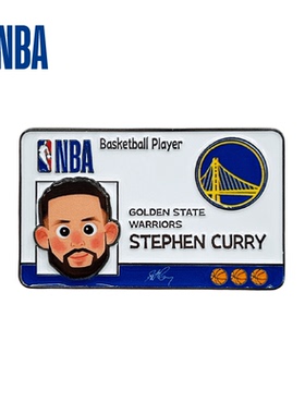 NBA球员形象ID徽章库里东契奇杨瀚森卡通收藏球迷纪念品篮球周边