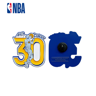 NBA球星形象彩色徽章库里詹姆斯欧文塔图姆纪念品收藏礼品周边