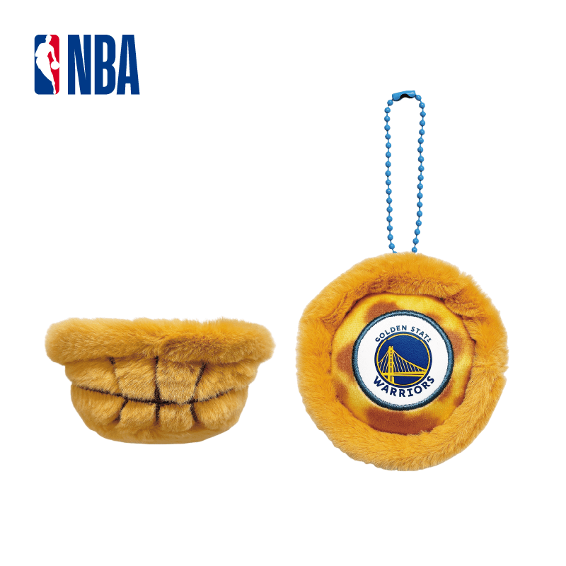 NBA球队美食系列之蛋挞毛绒挂饰勇士湖人火箭独行侠篮球周边礼物