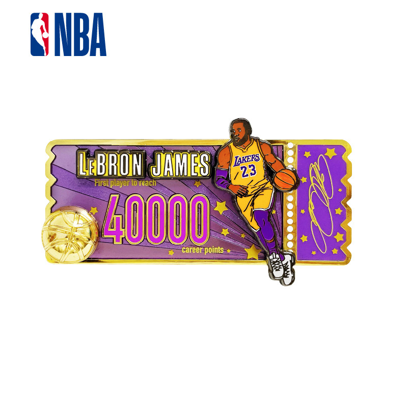 NBA徽章詹姆斯四万分球星纪念图片