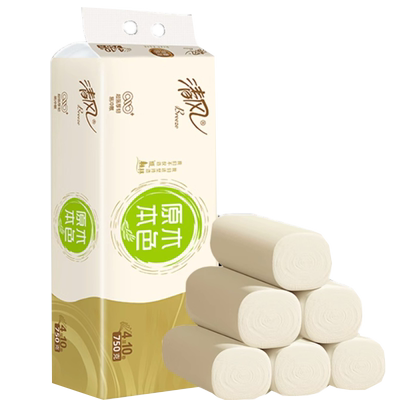 清风无芯卷纸卫生纸实惠装家用卷筒纸原木纯品手纸厕所纸巾整箱批