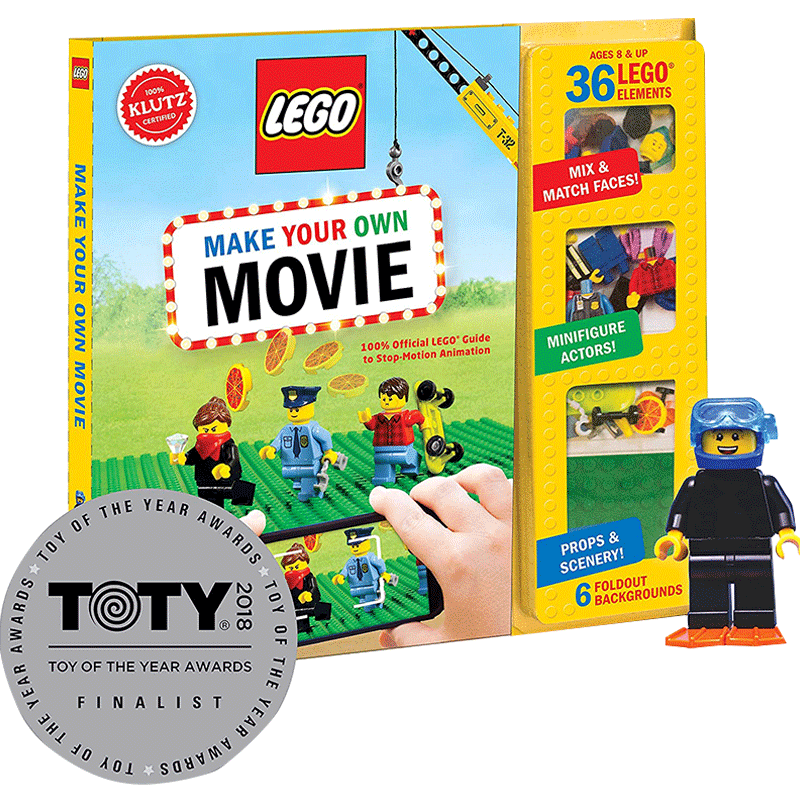 英文原版 乐高自制电影模型 LEGO® Make Your Own Movie KLUTZ手工创意操作书