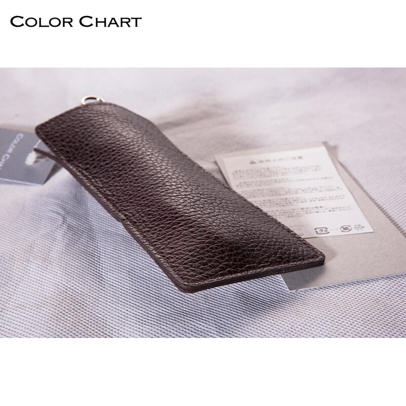 日本Color Chart皮革收纳袋眼镜杂物文具收纳伊东屋原创简约商务办公旅行便携长辈教师礼物学生文具 文创