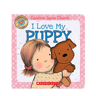 Caroline Church ILove Loce Meez Puppy 小狗 Jayne 英文原版 触摸纸板书 我爱我
