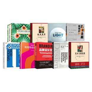 视觉设计类书籍合集 品牌全案 设计下一步 视觉形态设计 世界花纹与图案大典 品牌设计全书 美国视觉设计学院用书 艺术与视知觉