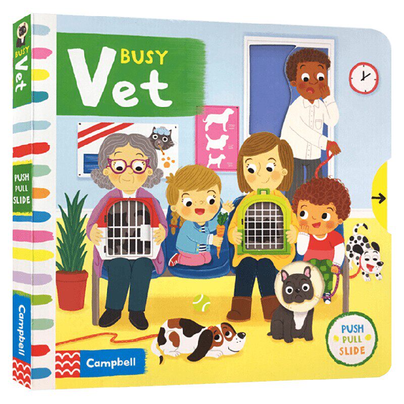 英文原版 busy vet 忙碌的兽医