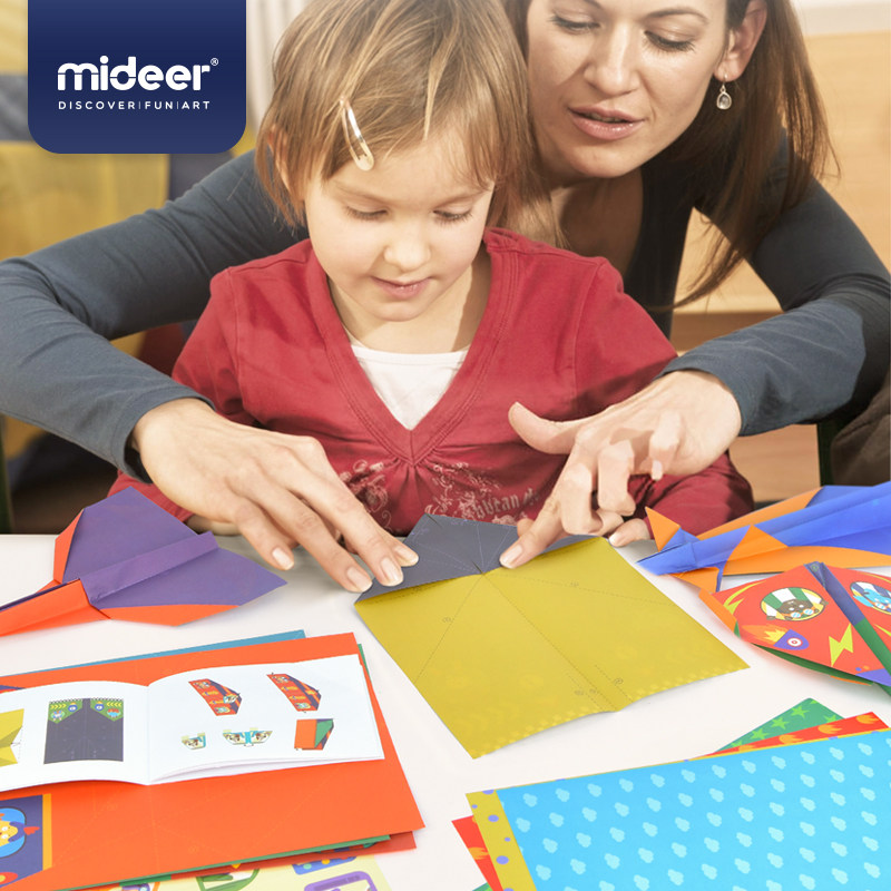 mideer弥鹿 儿童手工折纸飞机幼儿园diy手工3-12岁礼物玩具趣味