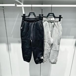匡威童装加绒运动裤秋冬男女童宽松卫裤休闲保暖长裤子CV2442062