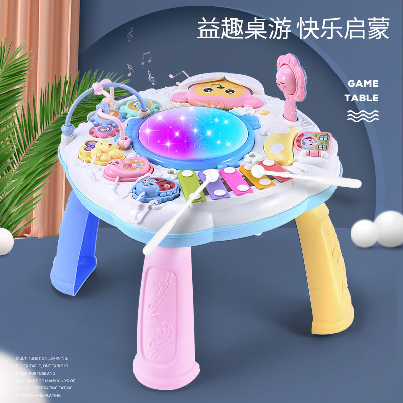 宝宝多功能音乐早教游戏桌|双语