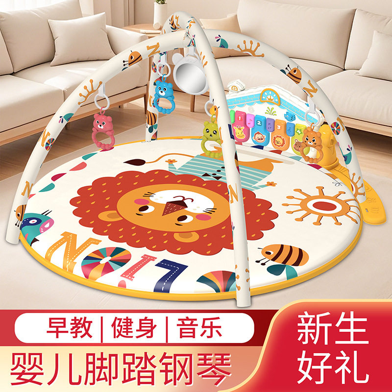 婴儿床上玩具支架+健身架圆毯03