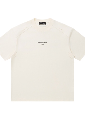 MoCreation美式字母印花短袖T恤男女宽松夏季透气潮牌百搭半袖tee