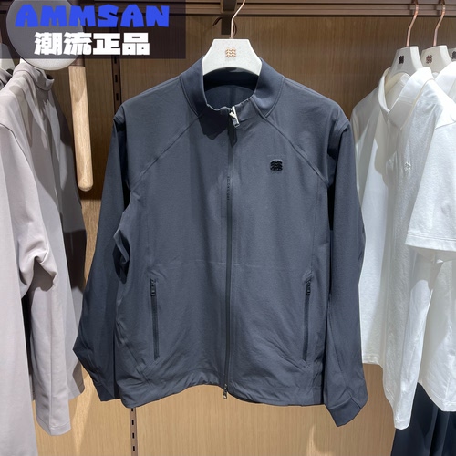 可隆KOLON SPORT男款E.D.O通勤双层编织立领夹克外套LHJK6MT897