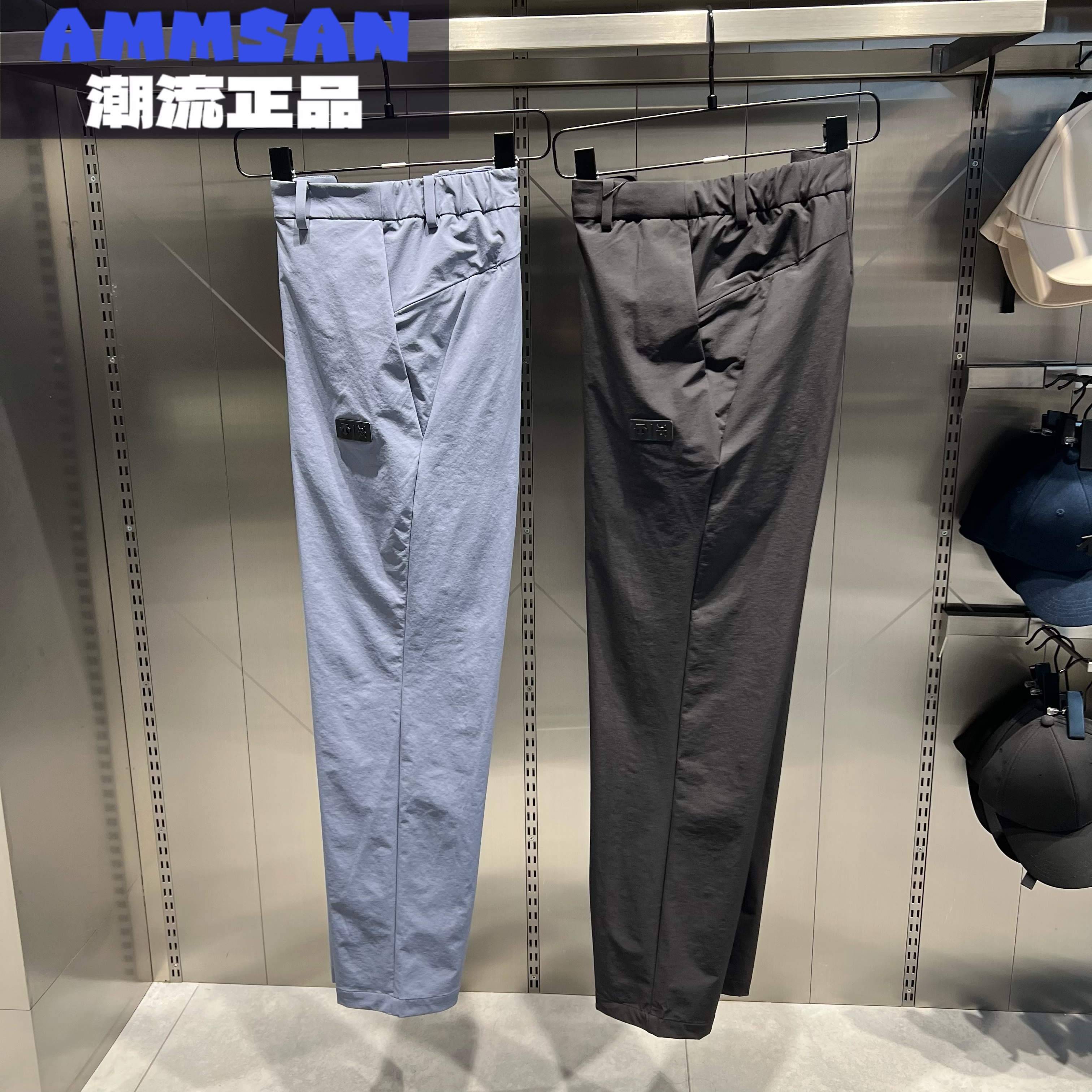 迪桑特DESCENTE黑标男款舒适透气百搭梭织运动休闲裤D4431DPT87