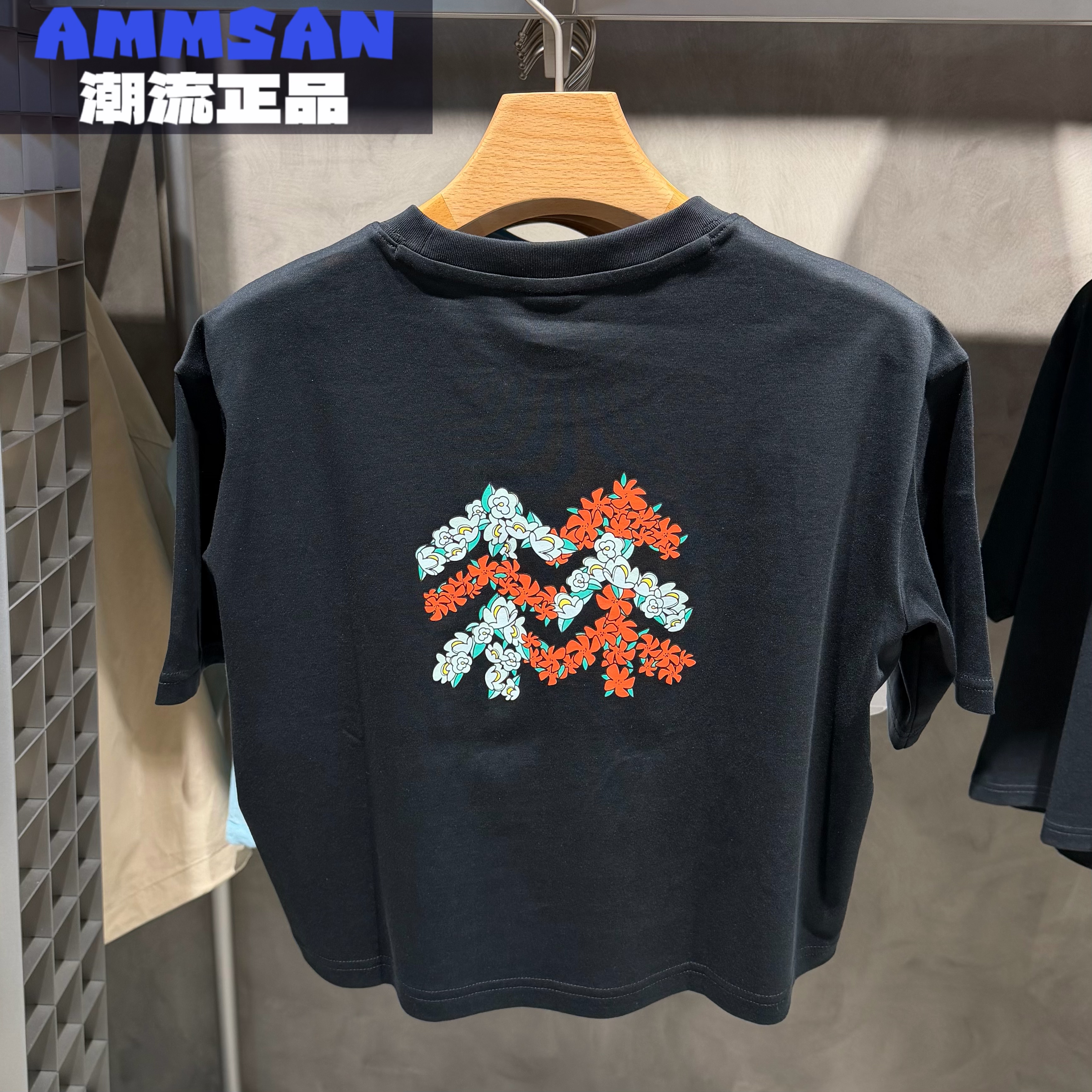 可隆KOLON SPORT女款CAMP户外休闲百搭短款圆领短袖T恤LKRT5AT515