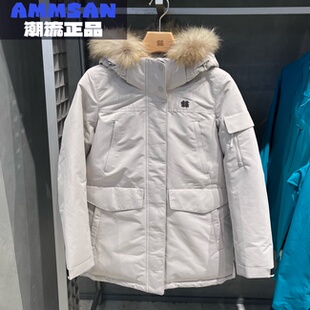 防水透湿中量毛领鹅绒羽绒服LKDJ4WTT84 CAMP女款 可隆KOLON SPORT