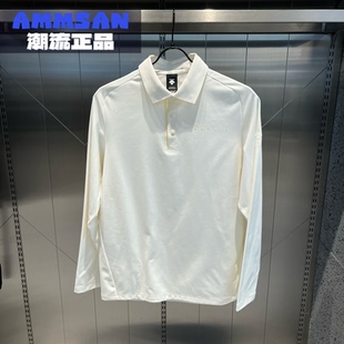 DESCENTE迪桑特Dualis系列男款 D3431DPL83 都市通勤微绒长袖 POLO衫