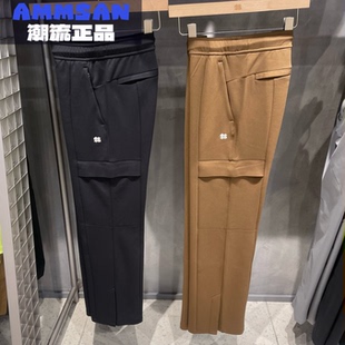 可隆KOLON LKLP5MT718 休閑褲 SPORT女士針織闊腿松緊收腰戶外工裝
