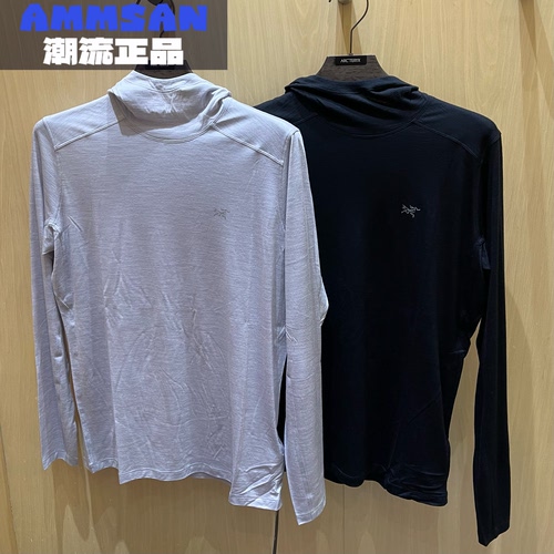 Arcteryx始祖鸟Ionia Merino Wool男款户外长袖连帽套头卫衣X6851