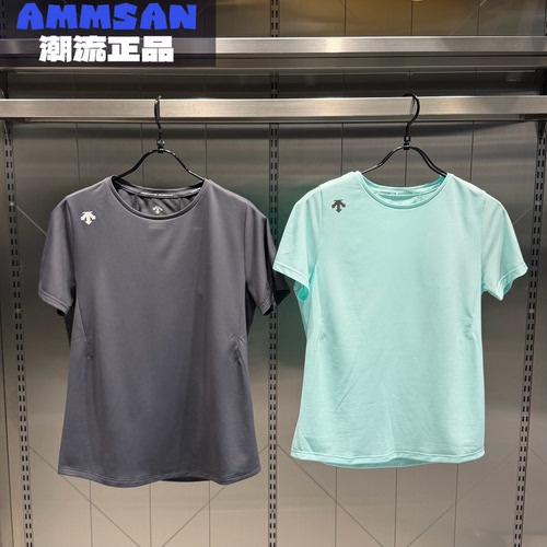 迪桑特DESCENTE RUNNING女款吸湿速干户外运动短袖T恤D5332RTS05