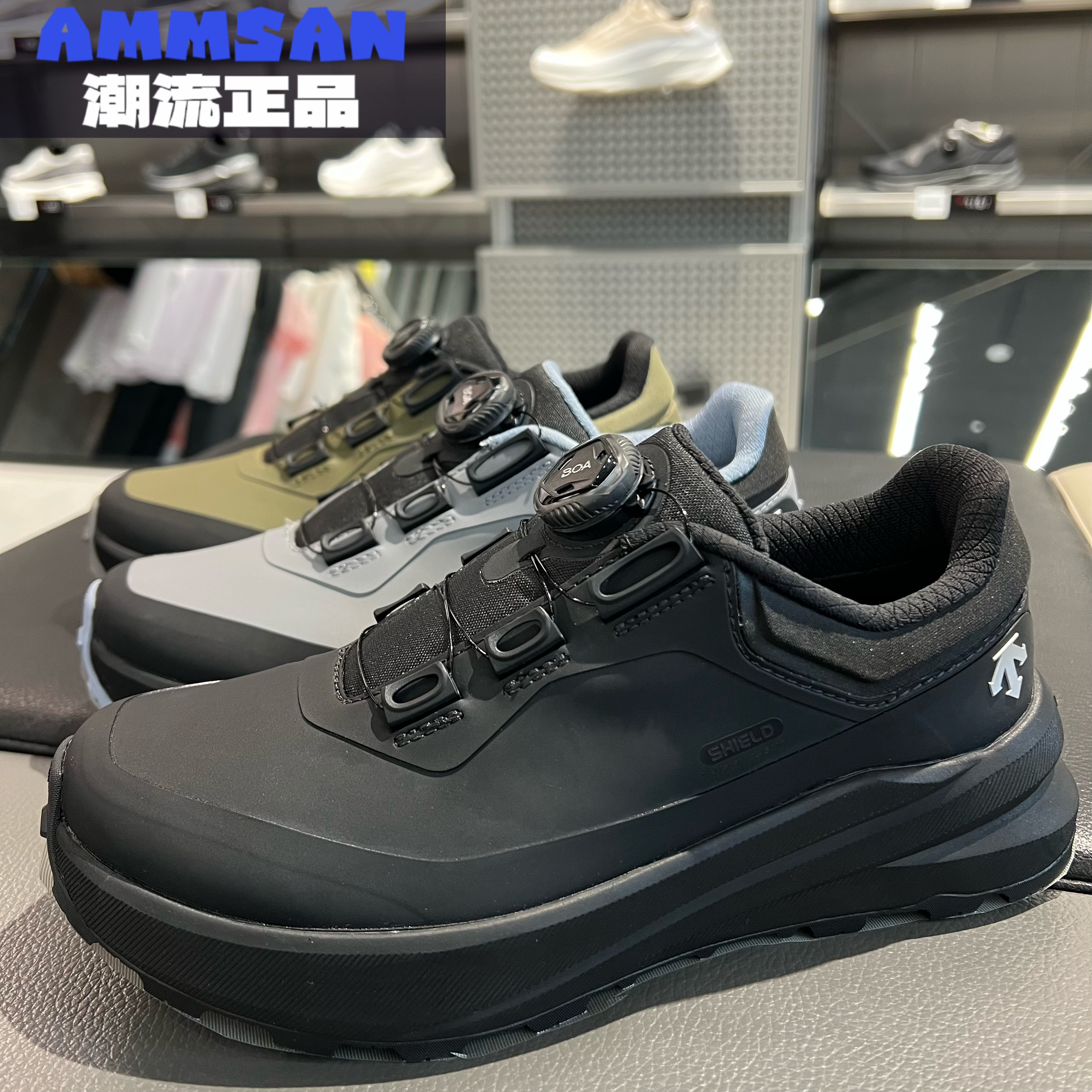 迪桑特DESCENTE女款DUALIS通勤防水耐磨低帮户外休闲鞋D4432LSN19