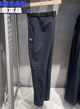 可隆KOLON SPORT 25秋季男士户外防泼水防风修身软壳裤LHLP5WNT25