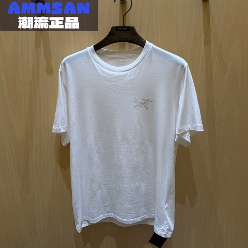 Arcteryx始祖鸟KRAGG SL COTTON SS男款户外纯棉简约短袖T恤X9533