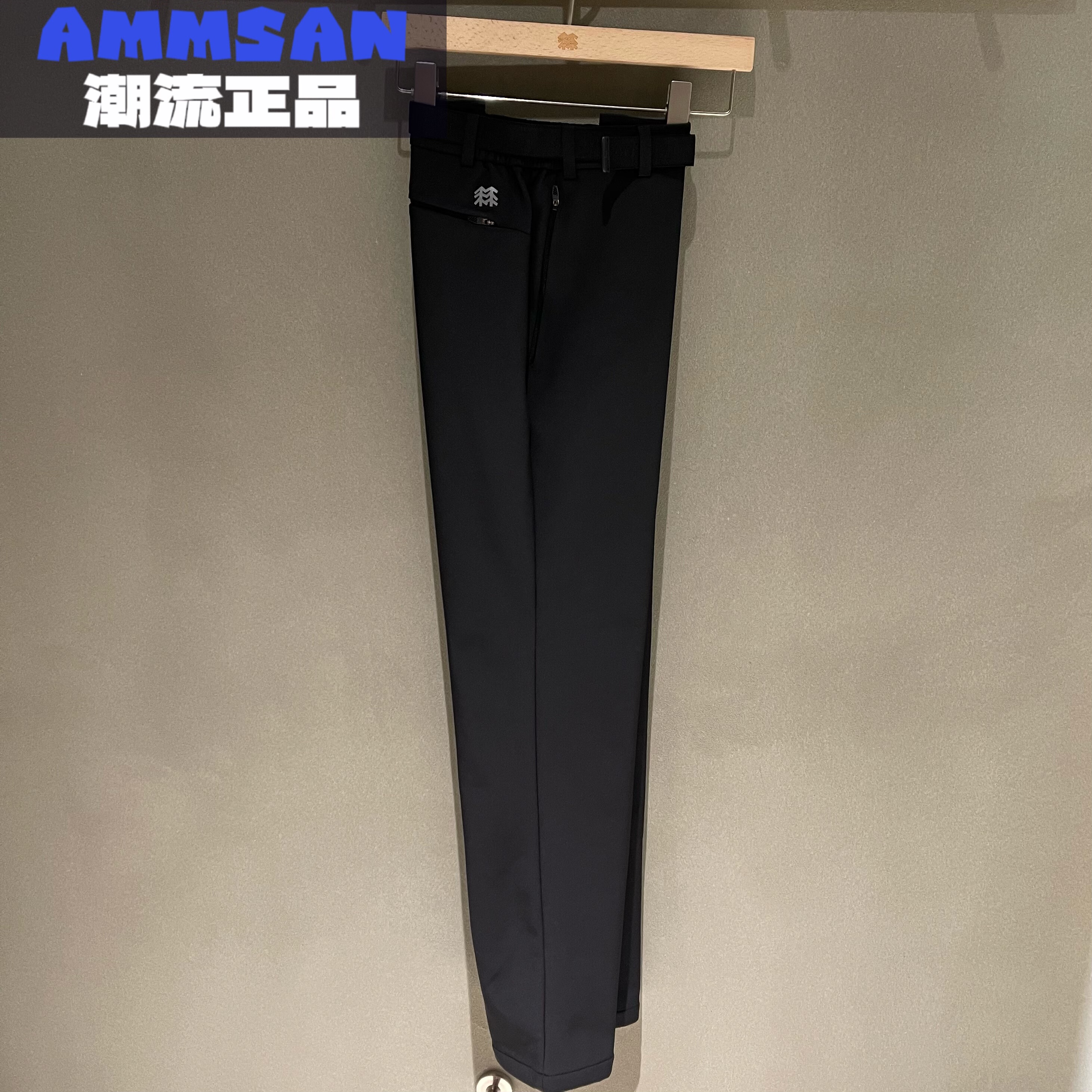 可隆KOLON SPORT 25秋冬男款户外休闲加绒防泼水软壳裤LHLP5WN129