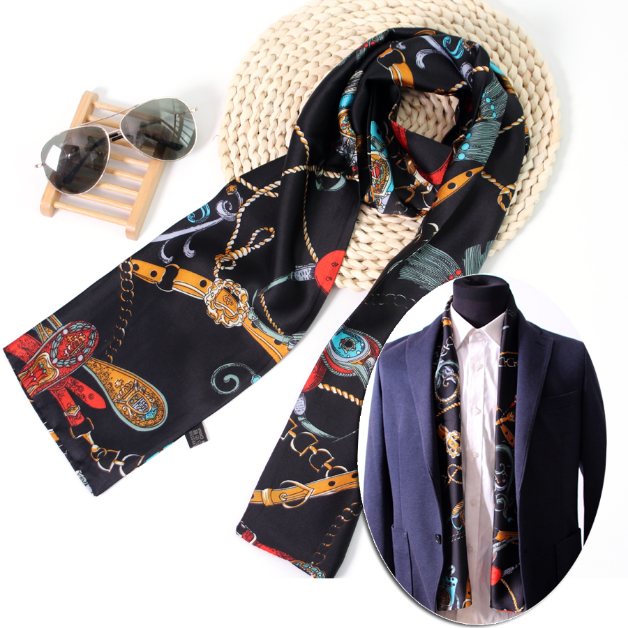 双面男士英伦风复古西装丝巾