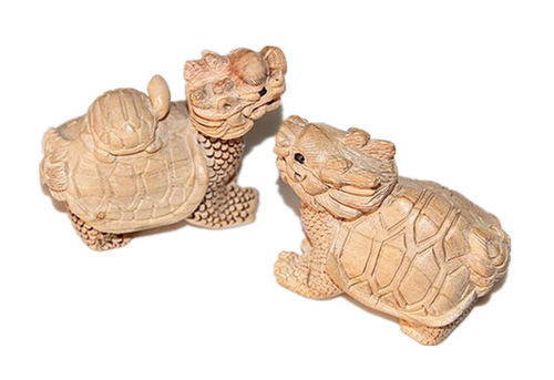 雕刻龙龟风水摆件工艺品