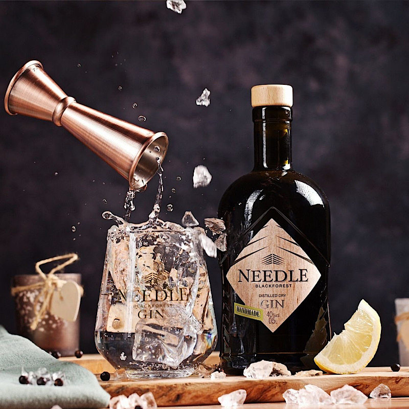 德国针锋金酒NEEDLE BLACK FOREST GIN草药香料和云杉针杜松子酒