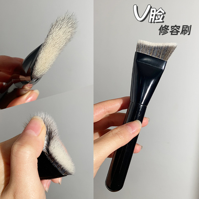 V型弧形修容刷侧影暗影刷