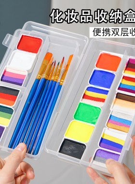 油彩彩绘化妆品多功能收纳盒