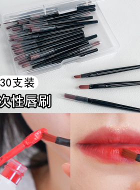 30支便携式唇刷化妆师用