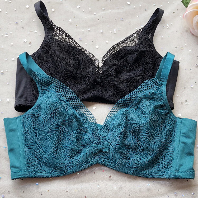 软钢圈镂空调整全罩杯无海绵内衣