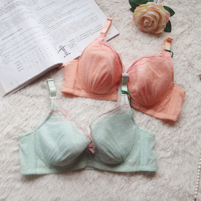 全罩杯上托聚拢大胸显小薄款文胸