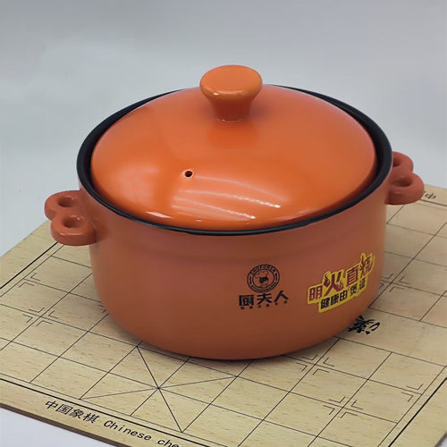 厨夫人橙色砂锅炖肉煲汤明火直烧