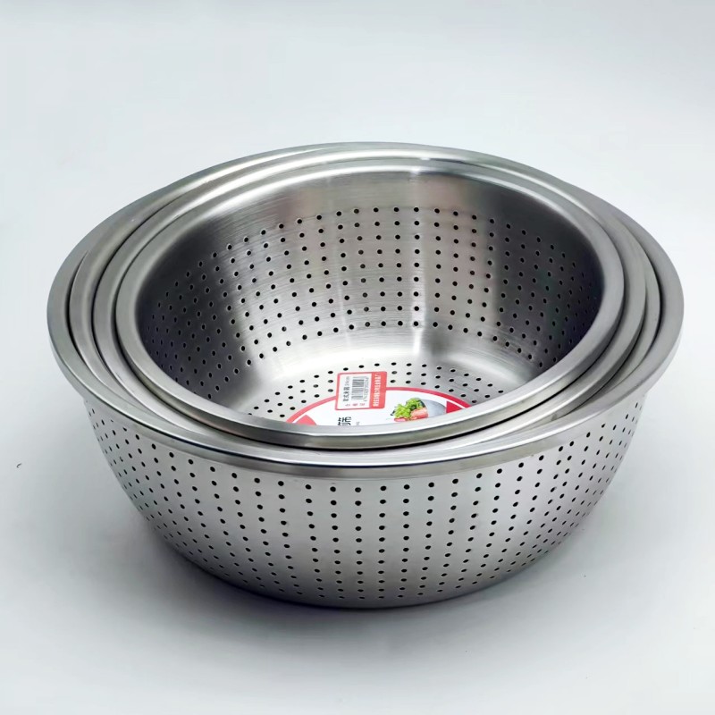 304不锈钢加厚漏盆洗米盆沥水