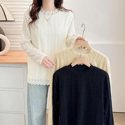 长袖韩版常规蕾丝打底衫