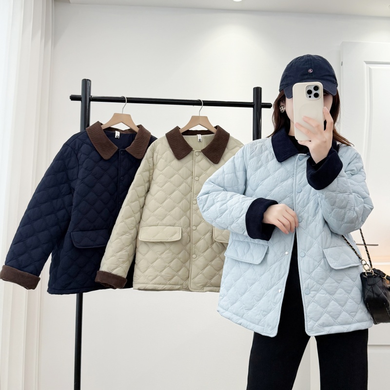 大码女装冬季新款宽松休闲棉衣