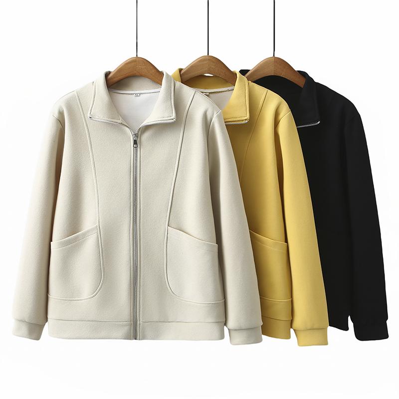 纯色常规外套大码韩版