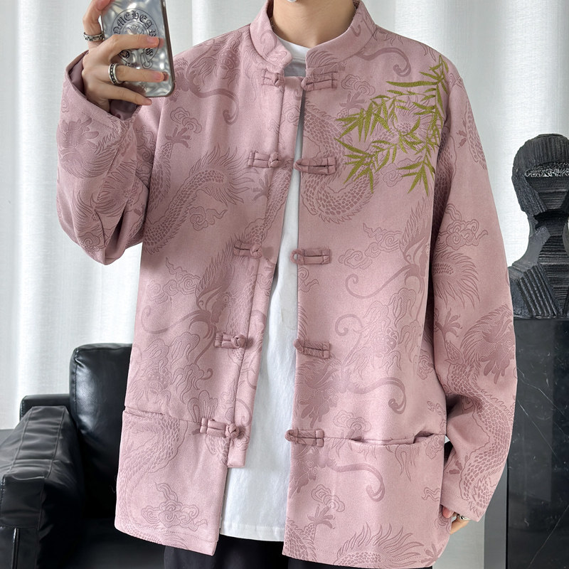 2024春夏风男装提花中式刺绣唐装汉服夹克外套C229/Y756/P105,男装夹克,电商C229