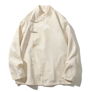 2024春夏新款风男装冰丝唐装中式汉服夹克外套C229-Y995-P100图片