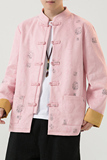 2024冬风男装鹿皮绒复古中式唐装汉服夹克外套C229/Y763/P105，男装夹克，电商C229