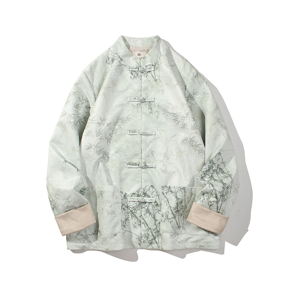 2024春风男装鹿皮绒复古中式唐装汉服夹克外套C229/Y754/P105,男装夹克,电商C229