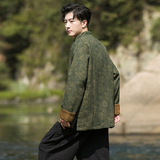 2025秋冬风男装棉麻唐装中式大码汉服夹克外套C229/Y722/P90，男装夹克，电商C229